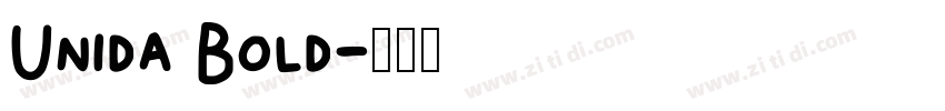 Unida Bold字体转换